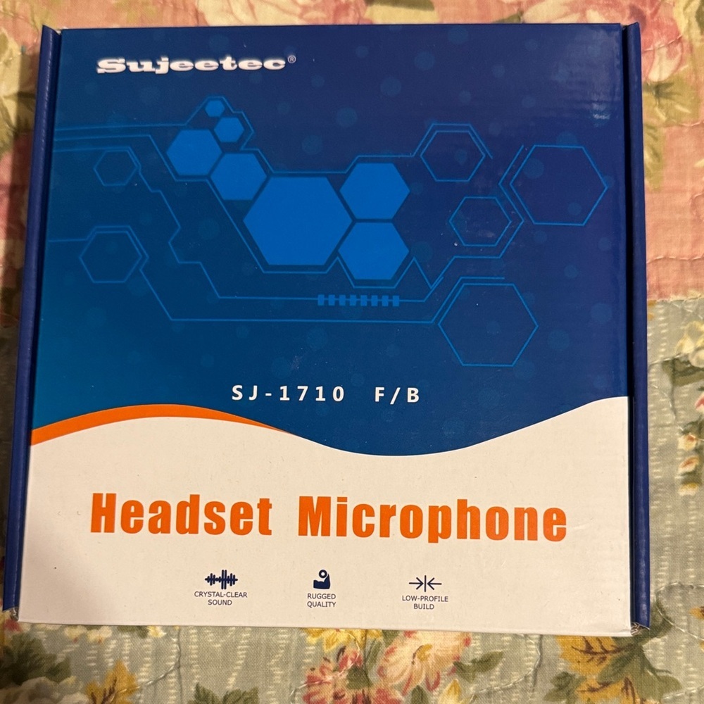 Sujeetec Headset Microphone in Blue and White